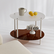 简约创意个性亚克力茶几小户型客厅，沙发边几小桌子，阳台休闲咖啡桌