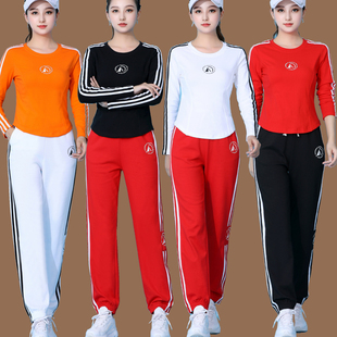 2023广场舞服装杨丽萍运动套装，秋季休闲健身跳舞蹈，演出衣服女
