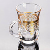 简约烫金玻璃杯玻璃杯小容量玻璃茶杯高颜值功夫茶杯玻璃酒杯