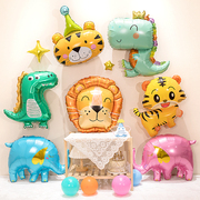 儿童宝宝生日派对装饰布置用品，玩具卡通宠物可爱气球，装饰动物铝膜