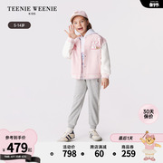 teenieweeniekids小熊童装，24春季男女童撞色插肩棒球服外套