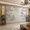 新中式山水壁画客厅电视，背景墙壁e纸，壁布沙发影视壁纸卧室墙布