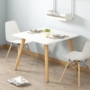 餐桌小户型家用方桌简易吃饭桌，出租屋饭桌实木餐桌椅组合46人桌子