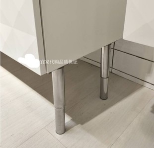 宜家国内古德莫支腿欧式桌腿家具配件不锈钢桌椅支撑腿