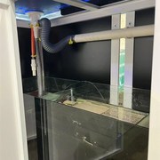 超白玻璃中大型工业风s底滤鱼缸客厅落地式屏风超白鱼缸水族箱