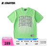 starter荧光系列短袖oversize情侣款，潮流t恤纯棉，绿色运动上衣