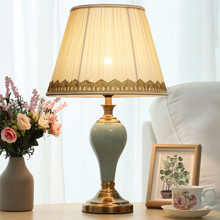 卡希蒂纳TC043美式简约台灯欧式现代时尚温馨客厅装饰陶瓷家用创