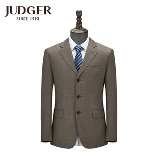 JUDGER庄吉样衣纯色西服套装上衣 商务西装外套休闲男士正装