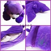 高档新疆薰衣草枕头紫色小熊抱枕，毛绒玩具公仔，娃娃送礼女孩男孩