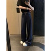大瓶定制 直筒休闲裤女韩夏季薄款高级百搭宽松阔腿亚麻裤长裤子