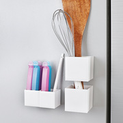 INOMATA日本进口磁铁收纳盒 冰箱厨房墙壁可移动收纳盒