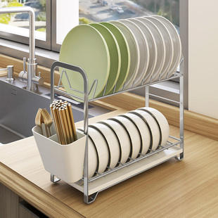 碗碟收纳架厨房置物架放碗架沥水，架沥碗架子碗碟架碗盘碗筷收纳盒