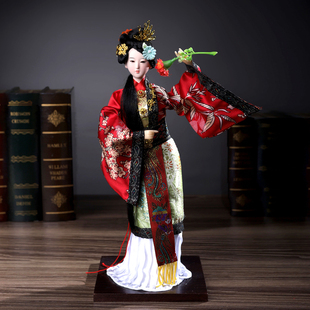 创意中国人偶娃娃红楼梦十二金钗摆件，工艺品家居玩偶摆设
