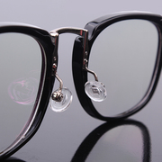 锁式眼镜鼻托通用拧螺丝，硅胶软透明防滑鼻垫近视墨镜圆形椭圆托叶