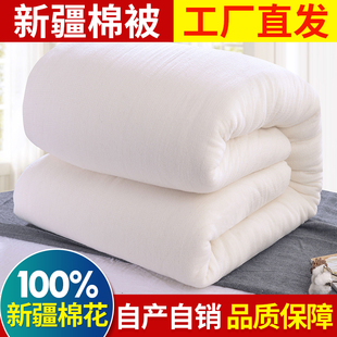 新疆棉被纯棉花被子冬被加厚保暖全棉春秋被芯，棉絮床垫被褥子棉胎