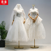 婚纱店模特展示架服装橱窗半身秀禾礼服专用假人台全身模特道具女