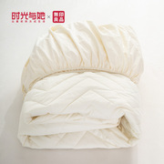 无印良品床笠单件本白色全棉床套罩纯棉防尘夹棉席梦思床垫保护罩