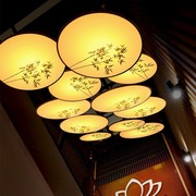 中式茶室吊灯禅意复古中国风餐厅饭店会所大堂酒店宴会厅装饰灯具