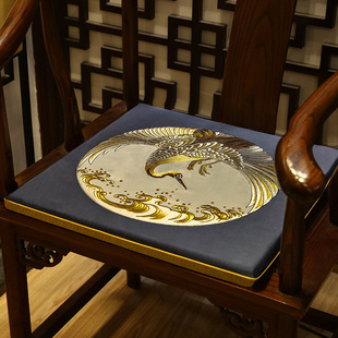 中式红木沙发坐垫防滑椅垫可拆洗实木茶餐椅凳子垫圈椅太师椅垫子
