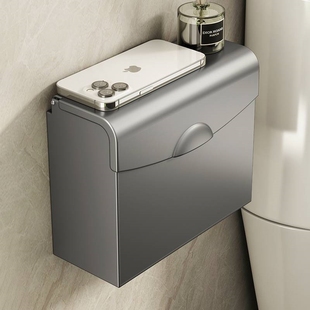 免打孔手纸盒不锈钢卫生间纸巾盒厕所卫生纸盒厕纸盒防水擦手纸盒