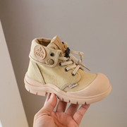 儿童帆布鞋女童马丁靴1-9女宝男童雪地靴韩版小童鞋靴子2023