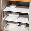 厨房置物架桌面多层可伸缩叠加橱柜隔板，分隔整理架下水槽收纳架