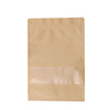 牛皮纸袋茶叶坚果干果红枣开窗自立密封袋定制药材袋零食