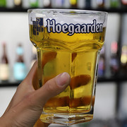 Hoegaarden杯子大容量啤酒专用杯比利时福佳白扎啤酒杯酒吧六角杯