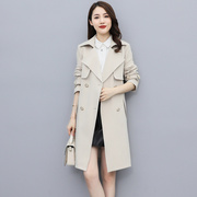 春款风衣外套女2023韩版显瘦气质修身英伦风中长款高级感大衣