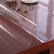 定制透明水晶板软玻璃桌布，无味磨砂塑料，pvc防水防油防烫茶几桌垫