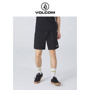 VOLCOM钻石男装户外品牌黑色五分短裤2024夏季百搭运动休闲裤