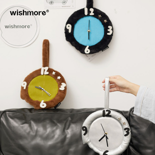wishmore钟表挂钟客厅2024卧室，创意时钟挂墙家居，墙面装饰简约