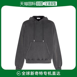香港直邮潮奢 Off-White 男士MOON 黑色荧光色绿色棉质运动衫