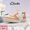 clarks其乐艺动系列女鞋，简约平底透气休闲小白，鞋白色板鞋单鞋