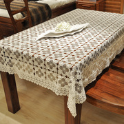 极速客厅欧式镂空蕾丝桌布布艺长方形茶几桌布正方形多用方桌布盖