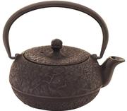 日本制 南部铁器 南部铁壶 平丸形松树款 300ML 铁茶壶 
