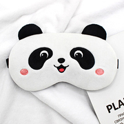 国宝熊猫眼罩睡眠遮光女男学生通用可爱卡通儿童睡觉冰敷护眼专用