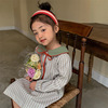 YaoMaKids秋季韩版儿童裙翻领系带印花裙连衣裙长袖公主裙