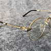 成品近视眼镜框张翰同款复古男巴洛克金丝圆镜女防辐射有度数镜架