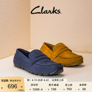 Clarks其乐奥斯威系列男鞋春季英伦风乐福鞋豆豆鞋透气一脚蹬