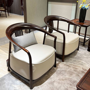 新中式沙发现代简约客厅别墅禅意轻奢家具乌丝檀实木高端沙发组合
