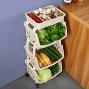 厨房置物架落地多层蔬菜篮子玩具收纳工具用品家用大全各种储菜筐