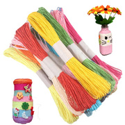 彩色纸绳手工diy材料幼儿园美工区域 儿童粘贴画套装编织线绳制作
