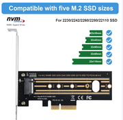 M.2转PCI-E4.0X4高速扩展NVME转接卡M KEY傲腾SSD转换卡NGFF