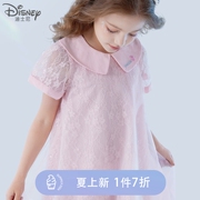 迪士尼女童连衣裙夏装裙子洋气，公主裙蕾丝裙小女孩甜美童装