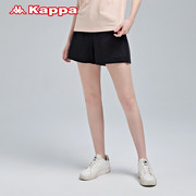 Kappa卡帕女裤时尚运动休闲针织短裤训练健身三分裤
