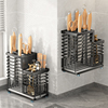 304不锈钢厨房架置物架台面一体具筷子收纳架壁挂多功能座