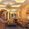 欧式奢华立体5D大马士革无纺布墙纸客厅卧室酒店宾馆美容院壁纸