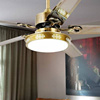 风神吊扇灯餐厅风扇灯，欧式复古带电扇，的灯具家用客厅卧室风扇吊灯