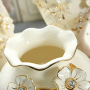 诺堡欧式陶瓷花瓶三件套摆件客厅插花花瓶家居饰品装饰结婚